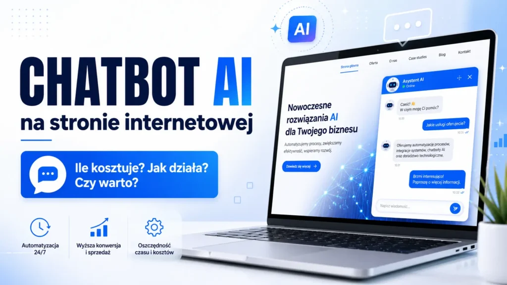 Chatbot AI na stronie internetowej – ile kosztuje, jak działa i czy warto go wdrożyć w firmie?